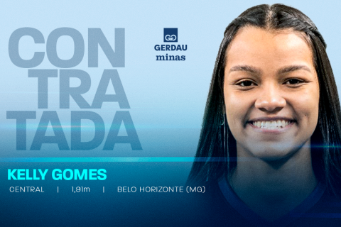 Vôlei Feminino - Gerdau Minas acerta com a central Kelly Gomes